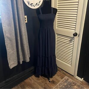 Falls Creek Women's Bohemian Maxi Dress Summer Long Beach Swing Size Small